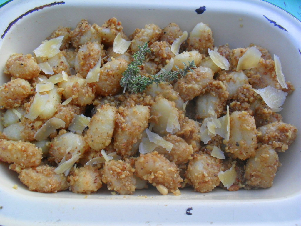 Gnocchi with a nutty sauce