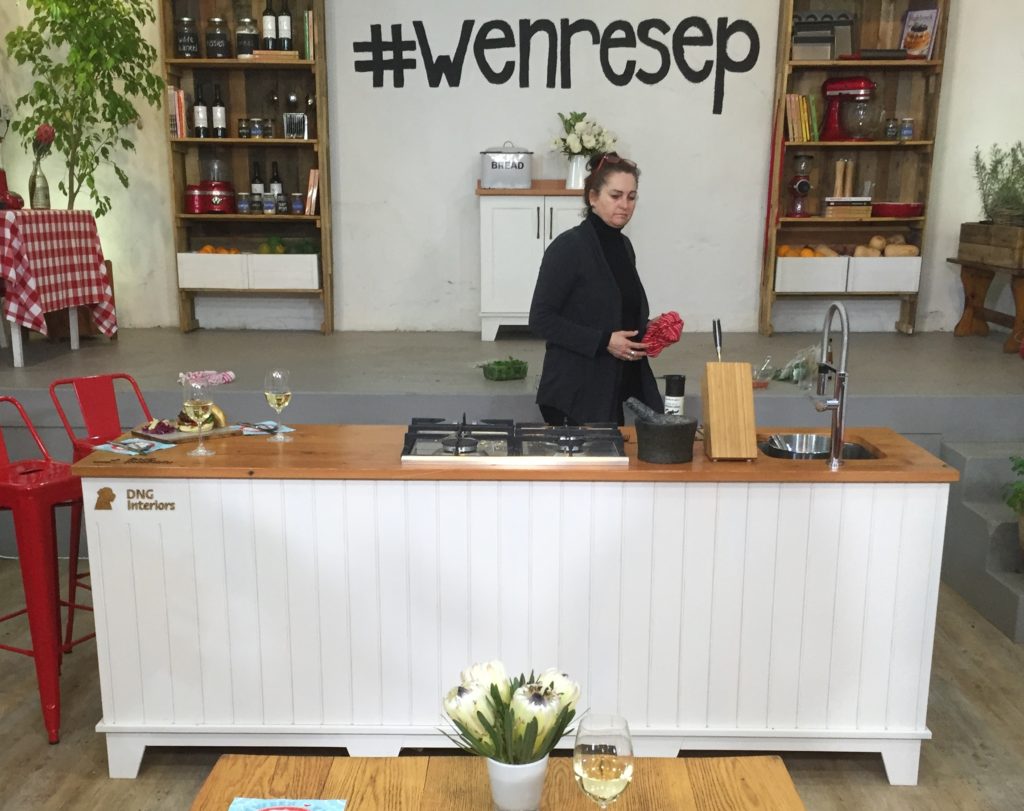 Anida van der Spuy, running around, to style all the dishes beautifully!